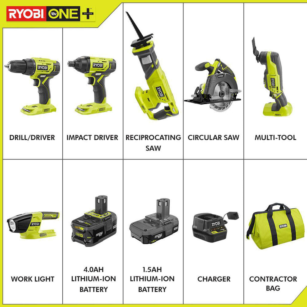 18V Lithium Ion 6 Tool Combo Kit P66616