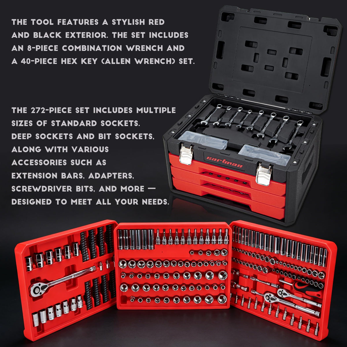 320-Piece Mechanic Tool Kit Set E322445