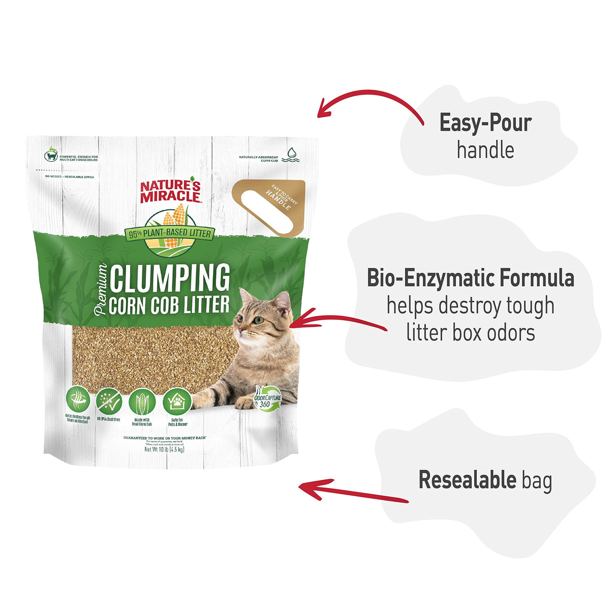 Clumping Corn Cob Cat Litter, 10 lbs M220424