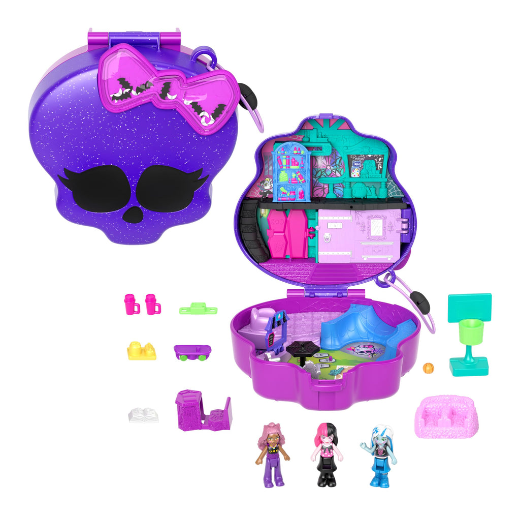 Monster High Playset with 3 Micro Dolls & 10 Accessories H488613