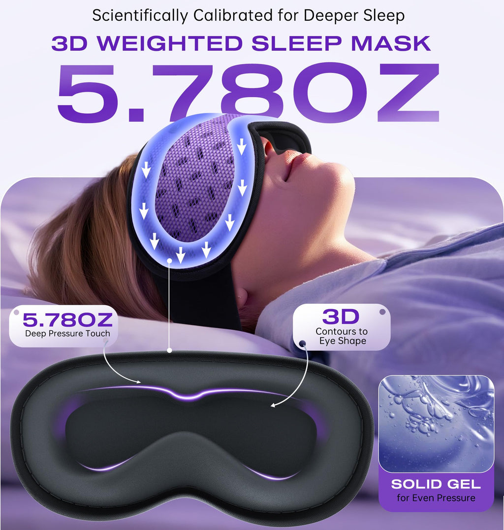 Bluetooth Sleep Mask Headphones with Hot & Cold Compress J409872