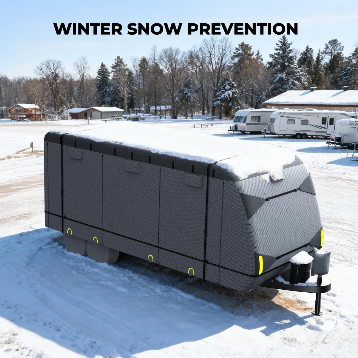 9-Layer Heavy Duty Waterproof Travel Trailer RV Cover P68780