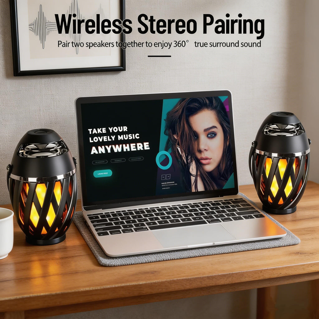 2 Pack Waterproof Wireless Bluetooth Outdoor Speakers X472888