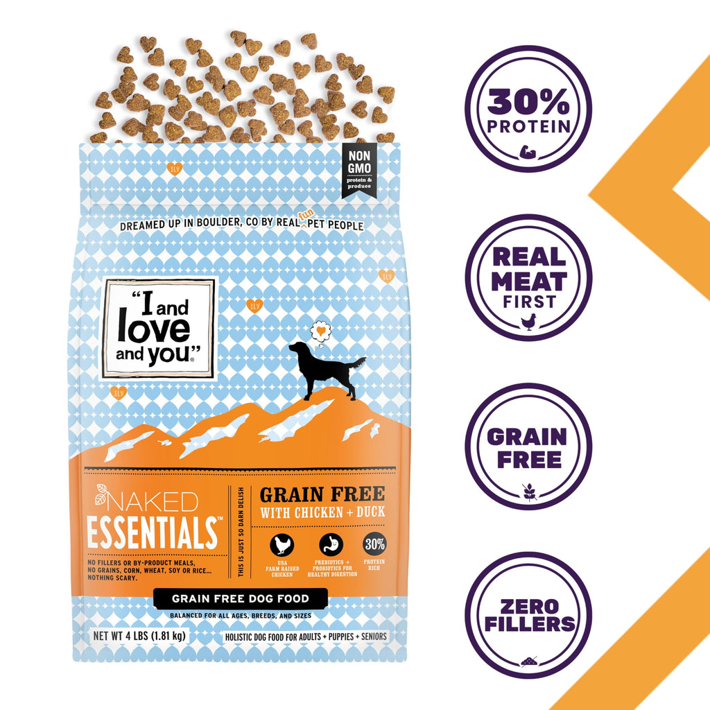 Chicken Duck Dry Dog Food 4lb Bag C824230