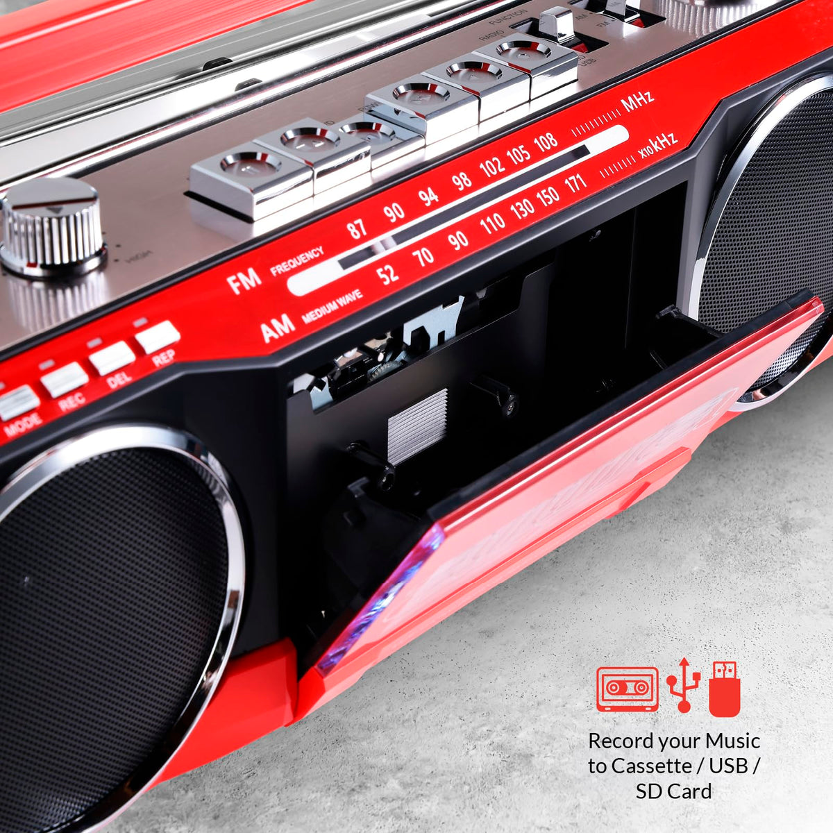 Portable Bluetooth Cassette Player & Recorder Boombox N3728