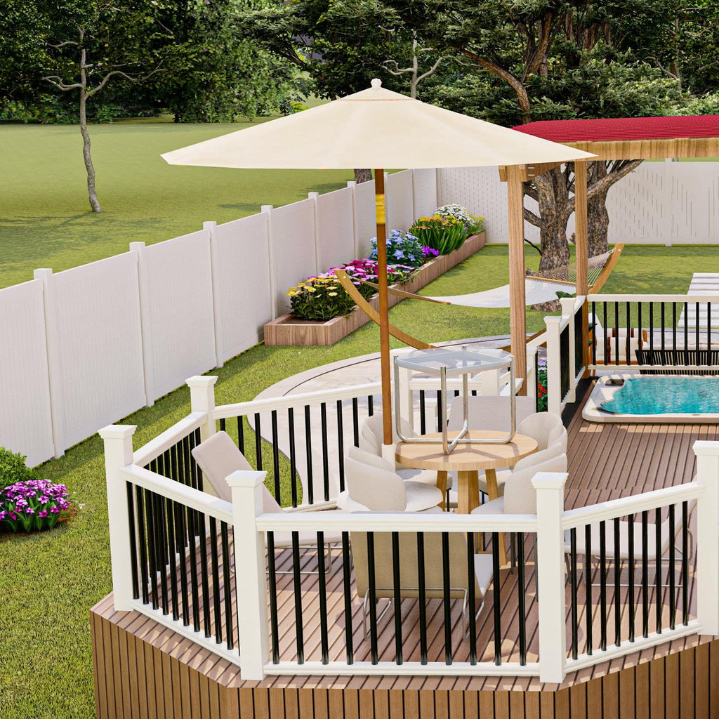 105 Pack 26" Black Aluminum Deck Balusters N483