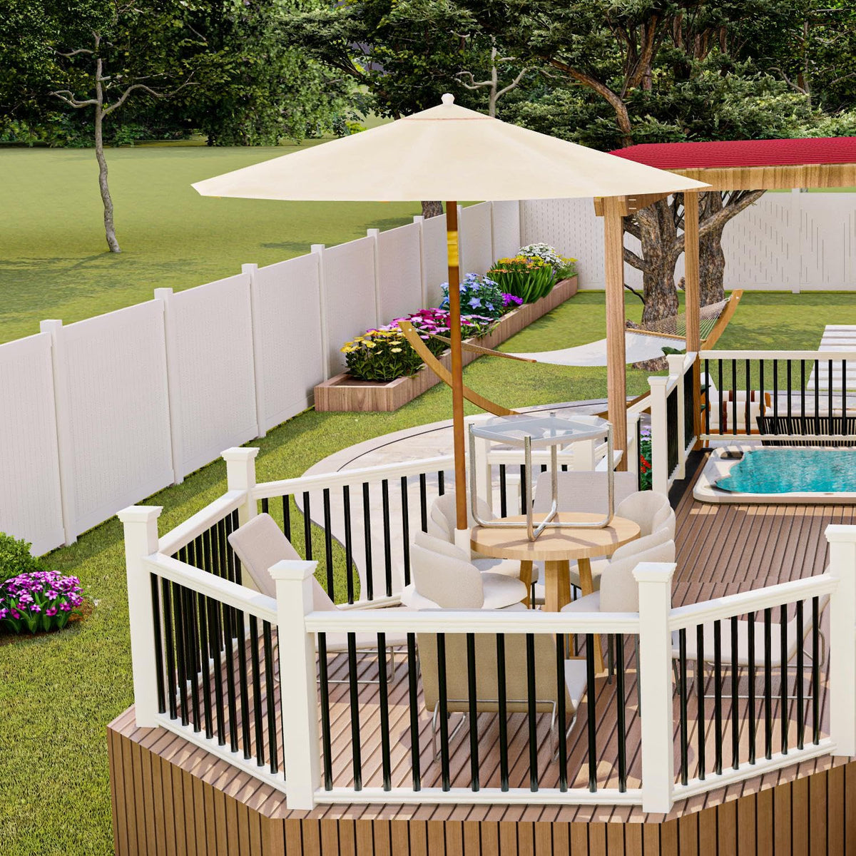 105 Pack 26" Black Aluminum Deck Balusters N483