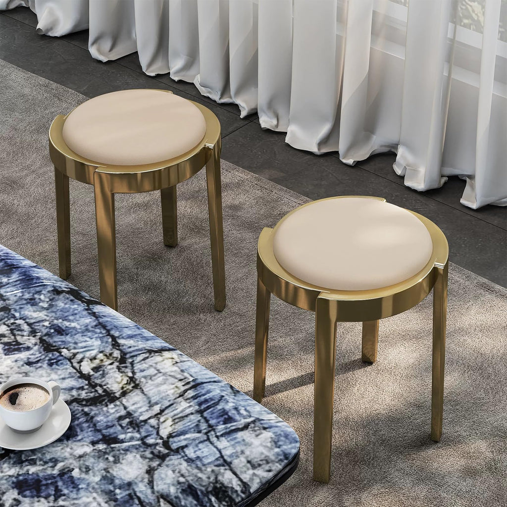 Round Stackable Stainless Steel Stools O73027