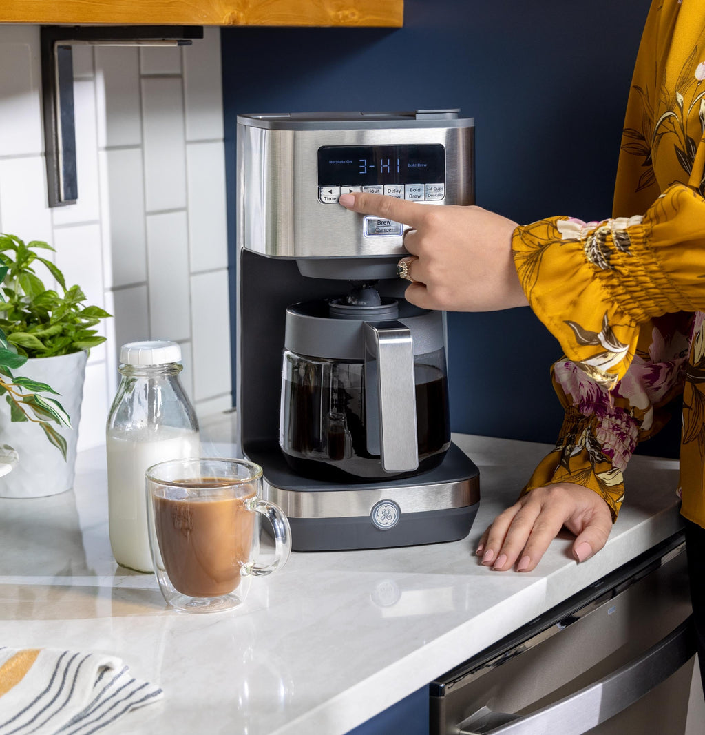 12-Cup Stainless Steel Drip Coffee Maker with Timer Y820