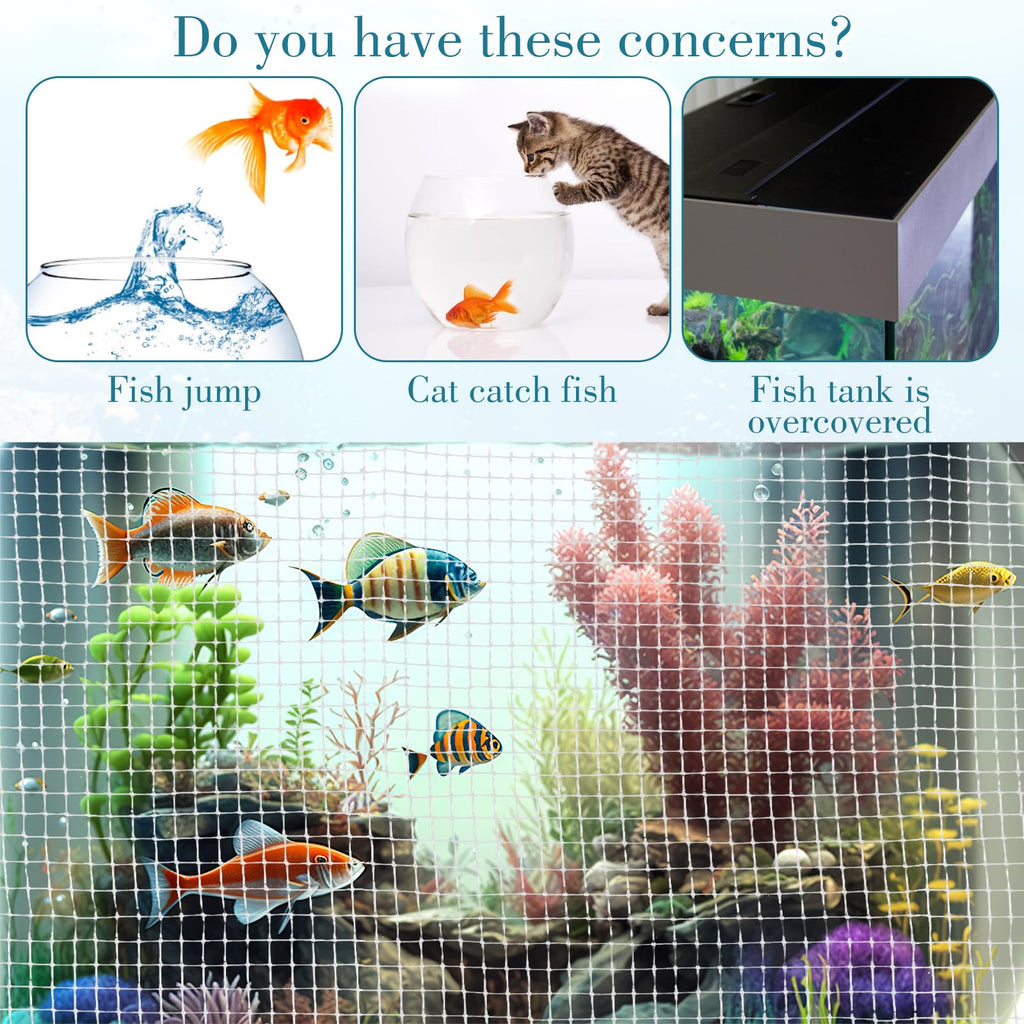 Clear Mesh Fish Tank Lid 4 x 5 feet Y257