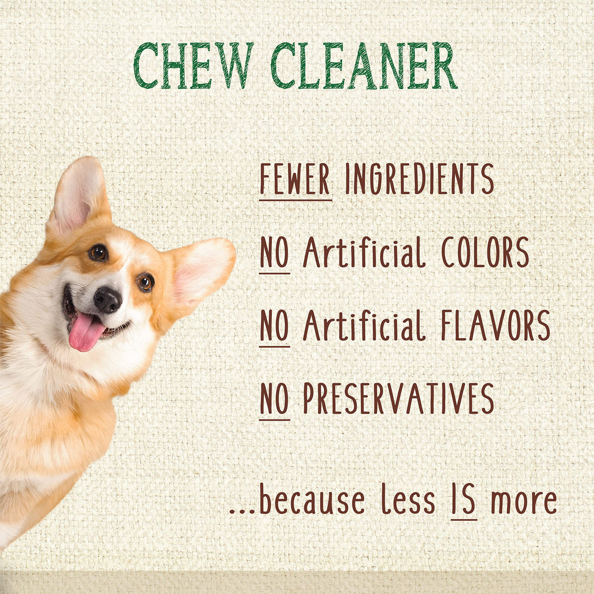 Natural Dog Dental Chews Mini 32 Count N653