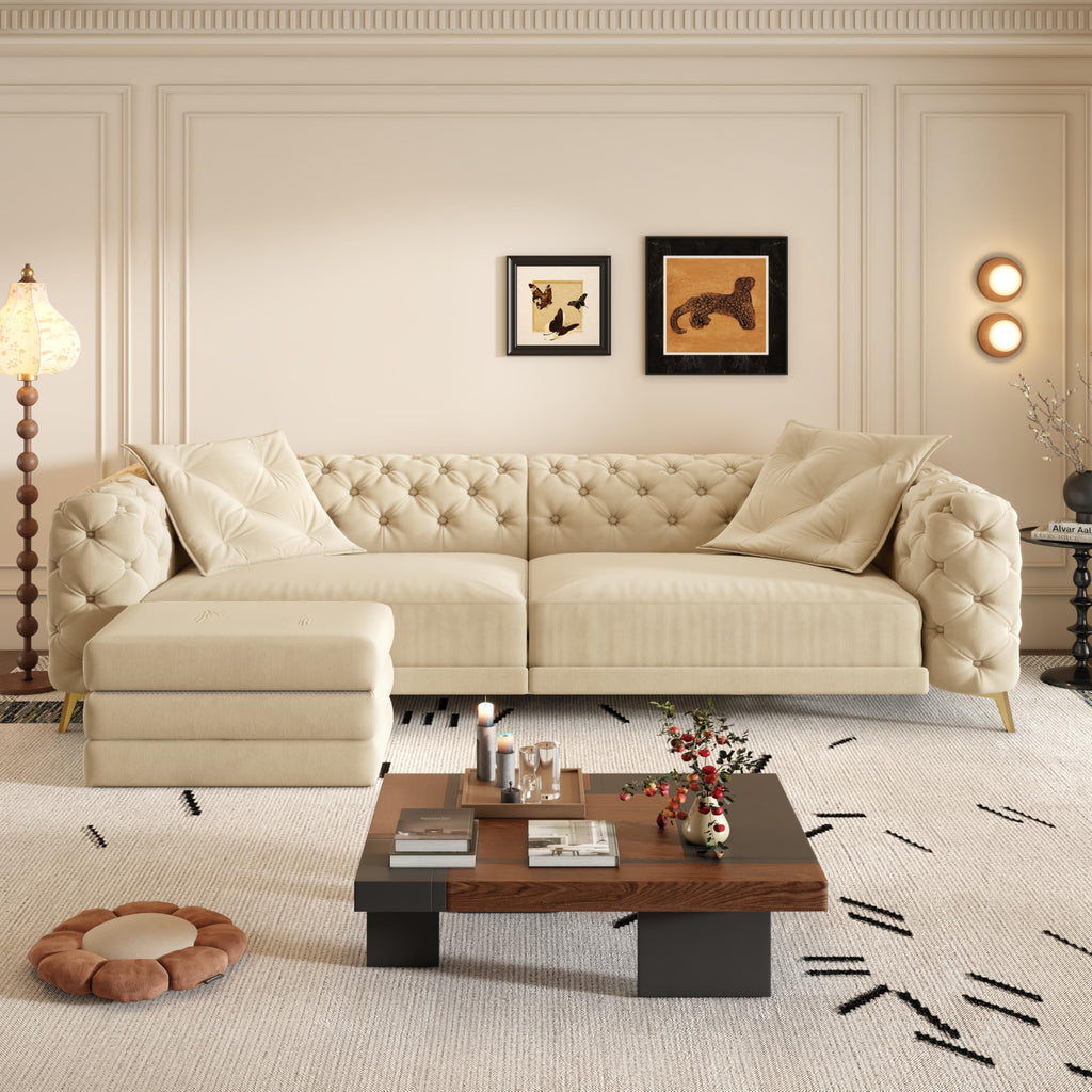 King Size Velvet Sleeper Sofa Bed D737639