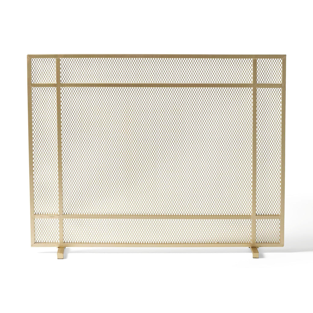 Black Metal Fireplace Screen K34251