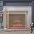 Black Metal Fireplace Screen K34251