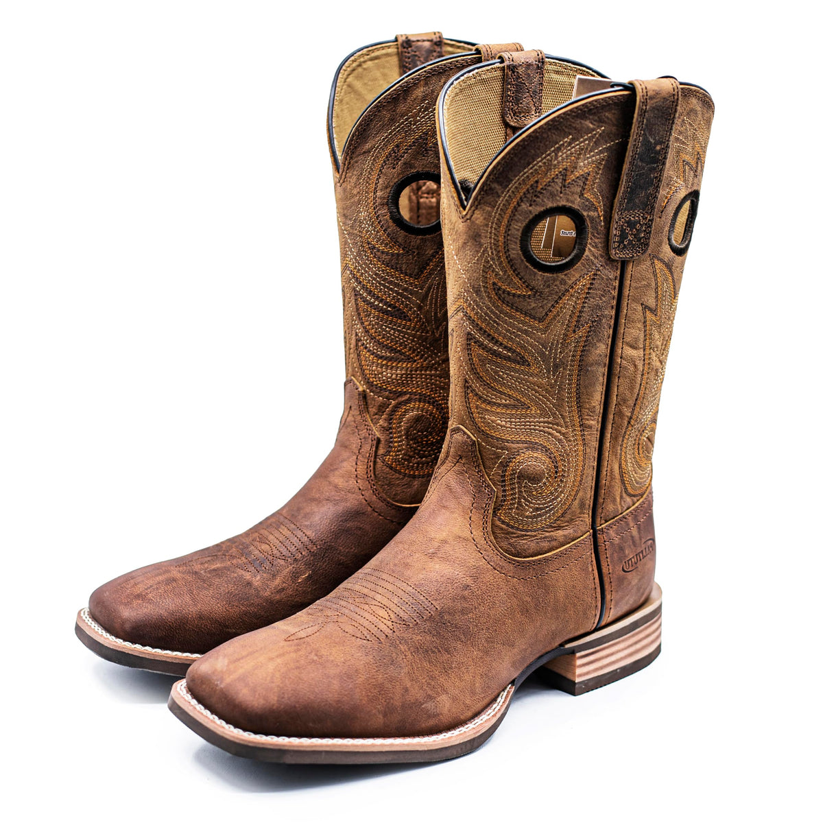 Cowboy Boots for Men Full-Grain Cowhide Square Toe Western Boot Q338668